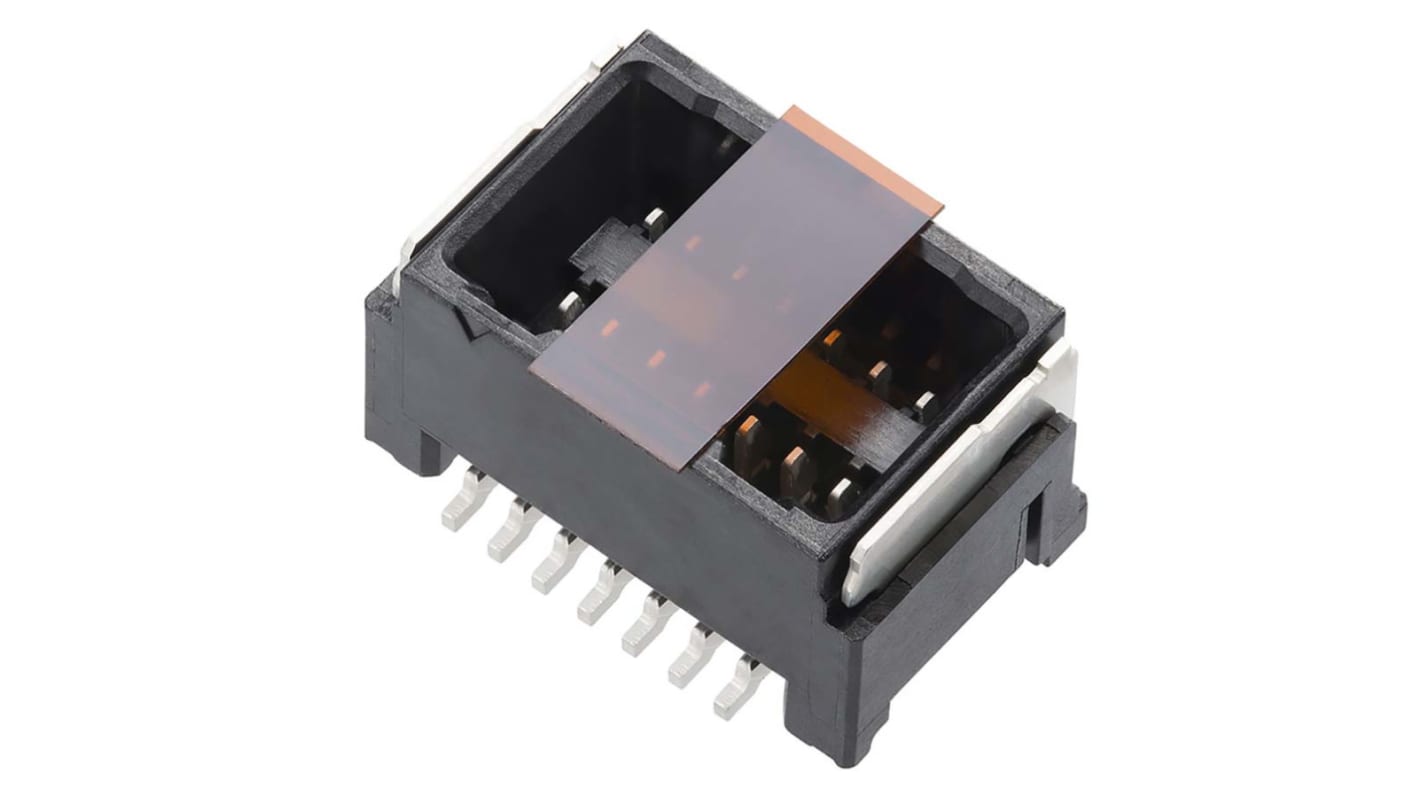 Conector macho para PCB Molex serie Micro-Lock PLUS de 4 vías, 2 filas, paso 1.25mm, Montaje Superficial