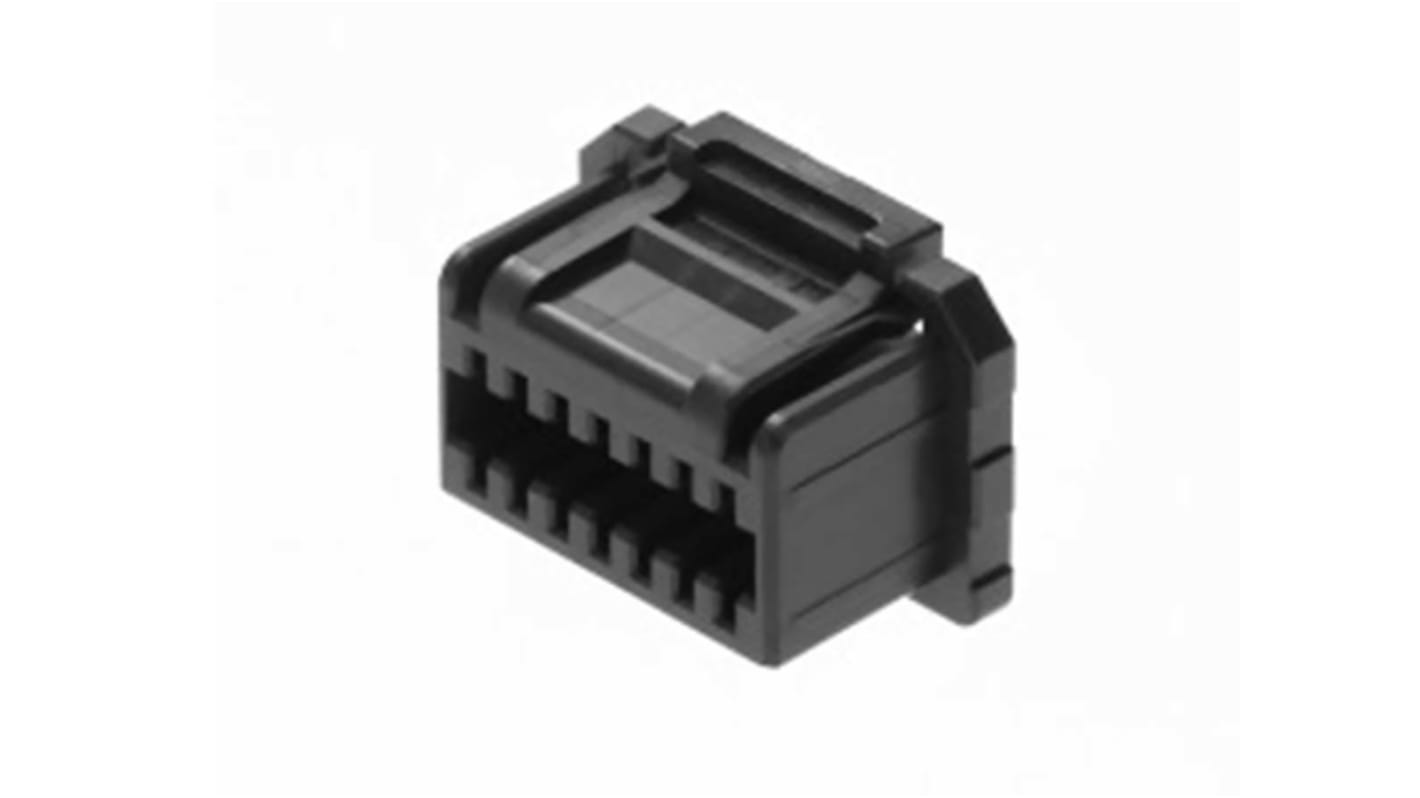 Boîtier de connecteur à sertir Clip isolé, 8 contacts sur 2 rangs, pas 1.25mm, Droit, série 204523
