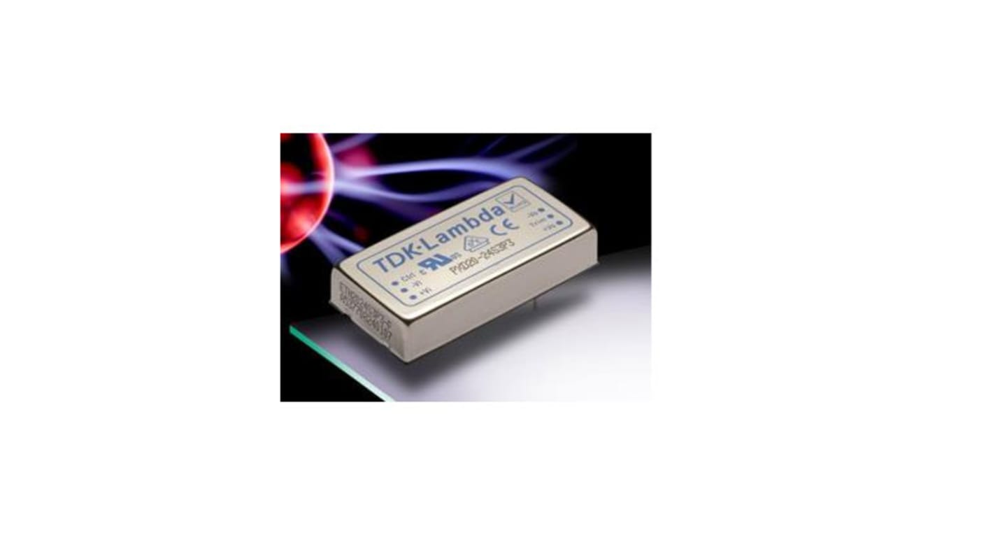 TDK-Lambda PXD DC-DC Converter, 5V dc/ 2A Output, 9, 36 V dc Input, 10W, Through Hole, +105°C Max Temp -55°C Min Temp