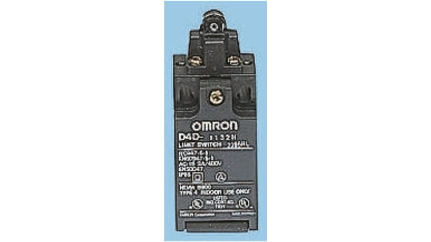 Omron Plunger Limit Switch, NO/NC, IP67, DP, 240V ac Max, 3A Max