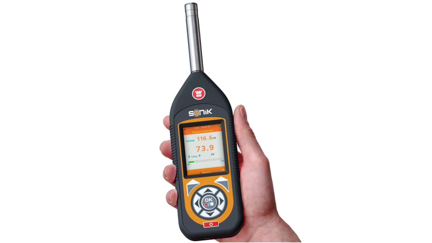 Castle 01GA142SE Sound Level Meter, 25dB to 143dB, 20kHz max