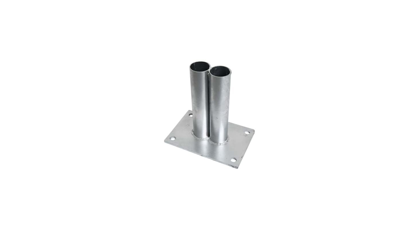 RS PRO Sockel für Sicherheitsabsperrung Galvanisierter Stahl Grau Sicherheits-Absperrung