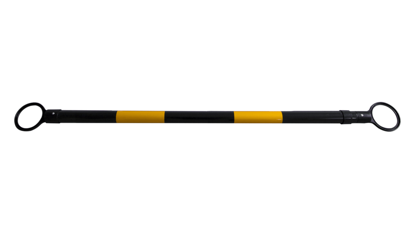 RS PRO Black, Yellow Plastic Bar