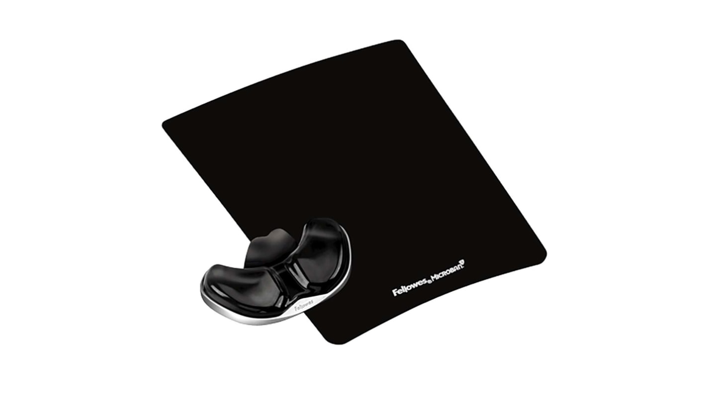 Fellowes Black Gel Mouse Pad & Wrist Rest 279.4 x 228.6 x 19.1mm 19.1mm Height