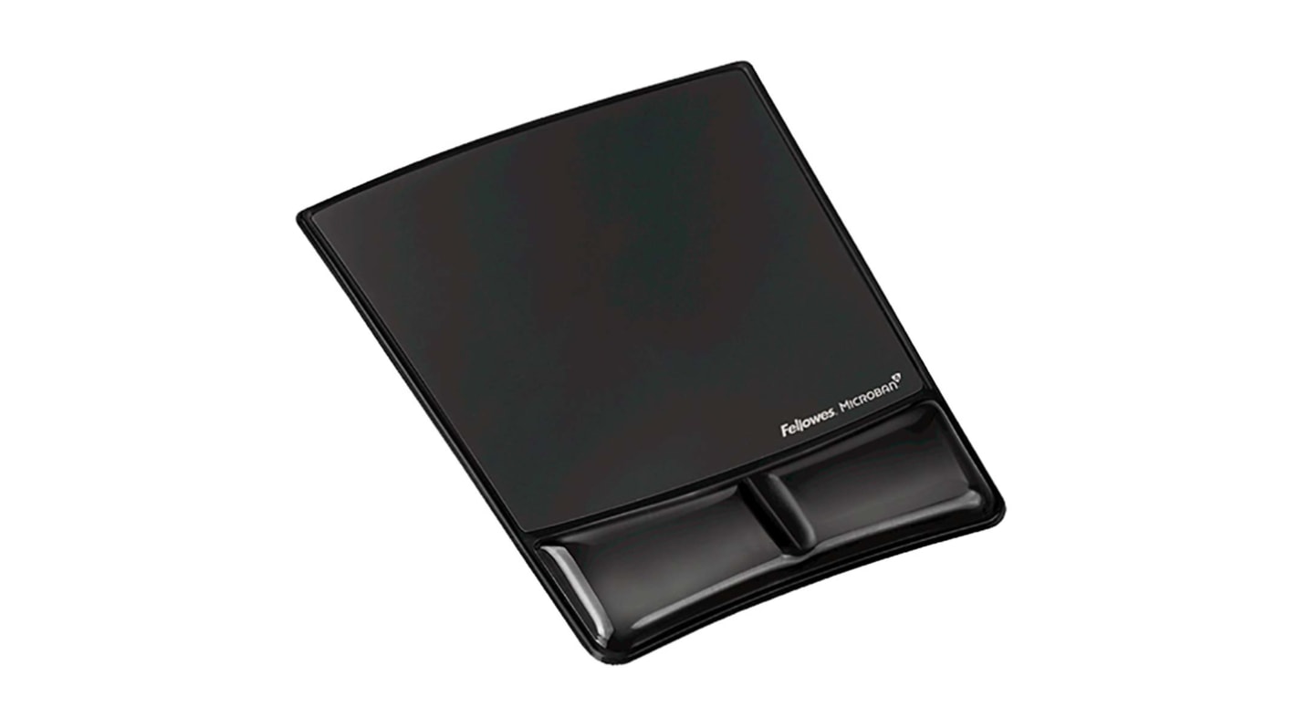 Repose poignet et tapis de souris Fellowes Noir en Gel