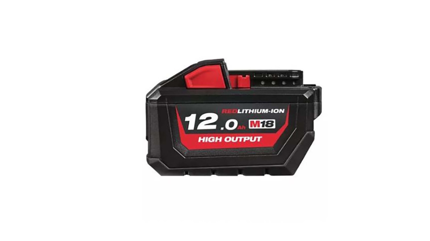 Milwaukee M18HB12 12Ah 18V Power Tool Battery, For Use With Cordless Power Tools