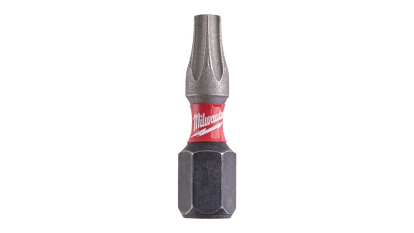 Milwaukee Torx Screwdriver Bit, Tx 20 Tip, 25 mm Overall