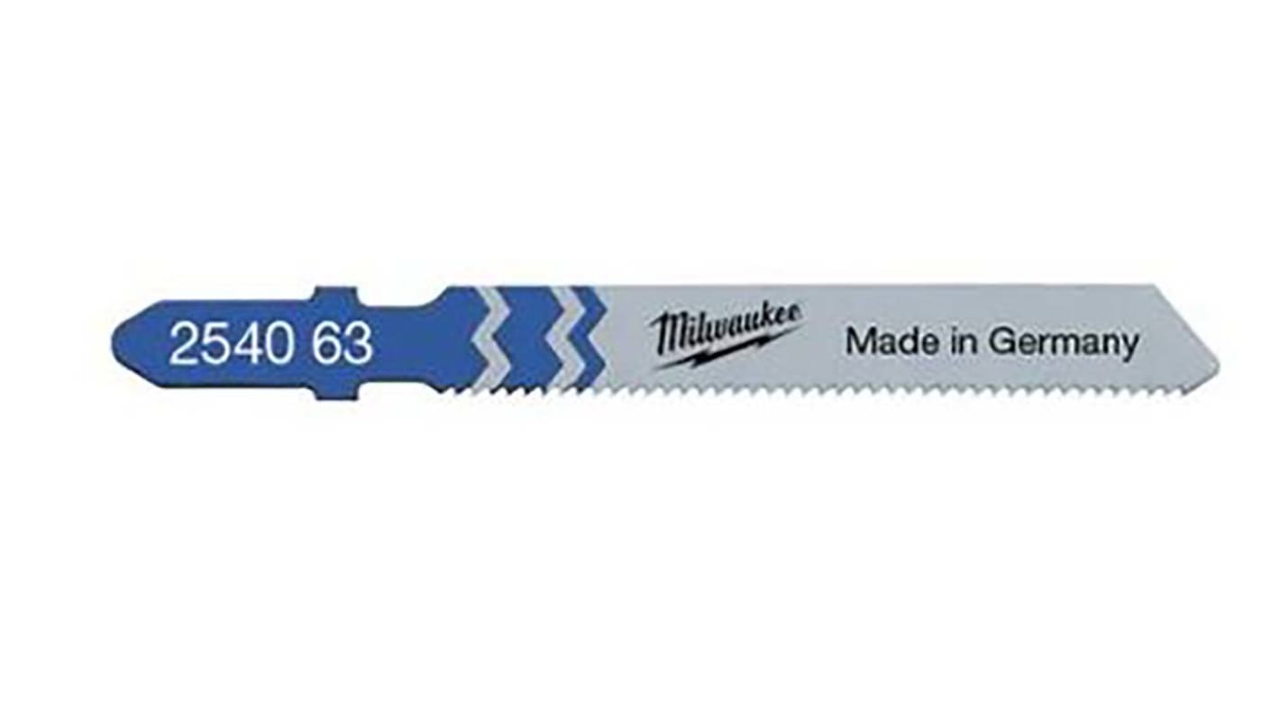 Milwaukee 55mm Cutting Length Jigsaw Blade, Pack of 5