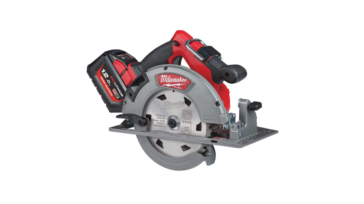 Milwaukee M18 M18FCS66-121C 190mm Cordless Circular Saw, 18V