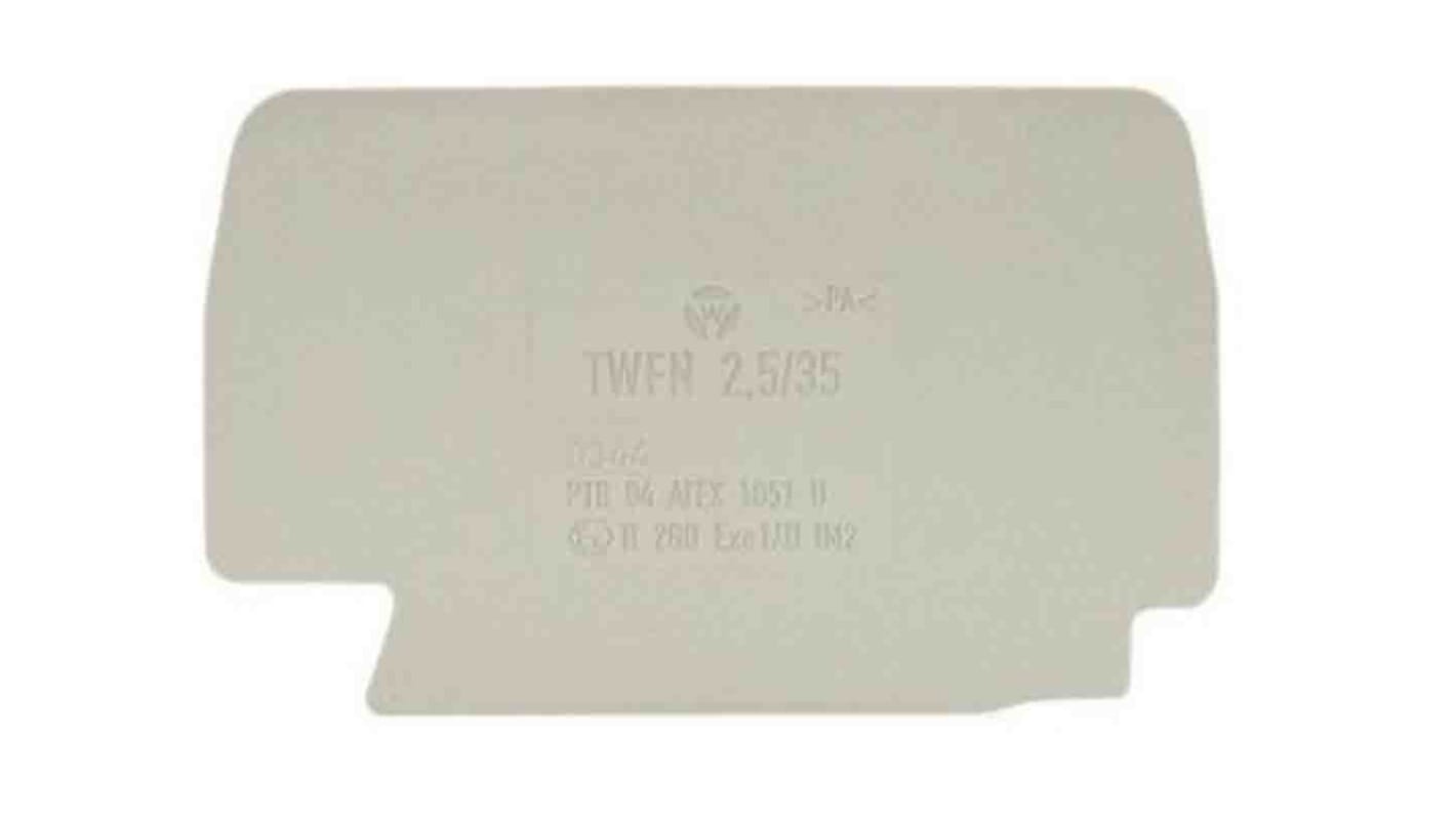 Wieland TWFN Series Partition Plate for Use with 5, DIN rail terminal blocks WKFN 2