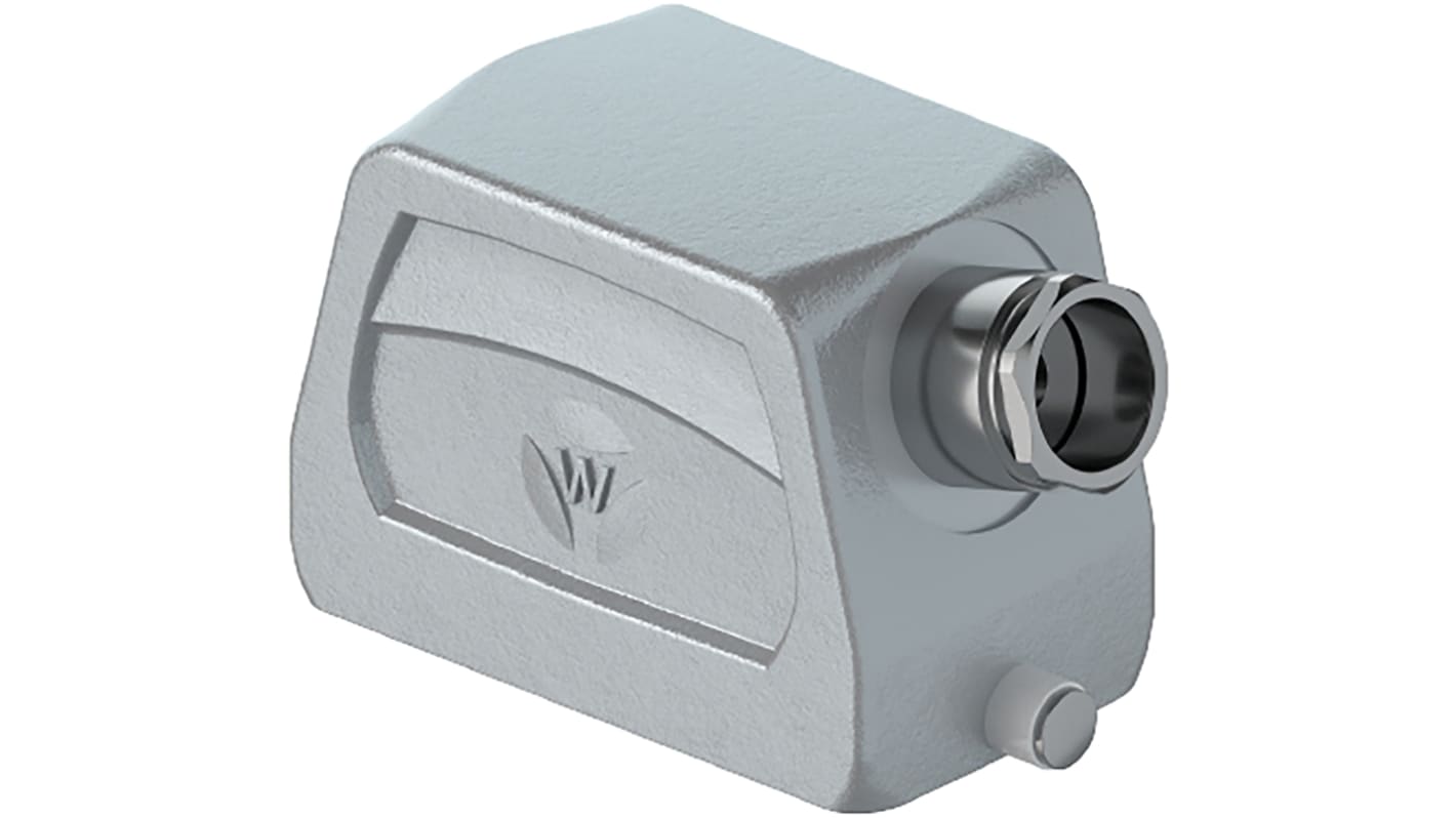 Base para conector industrial con entrada lateral Wieland serie Hood BAS GOT GG, con rosca M20, para usar con