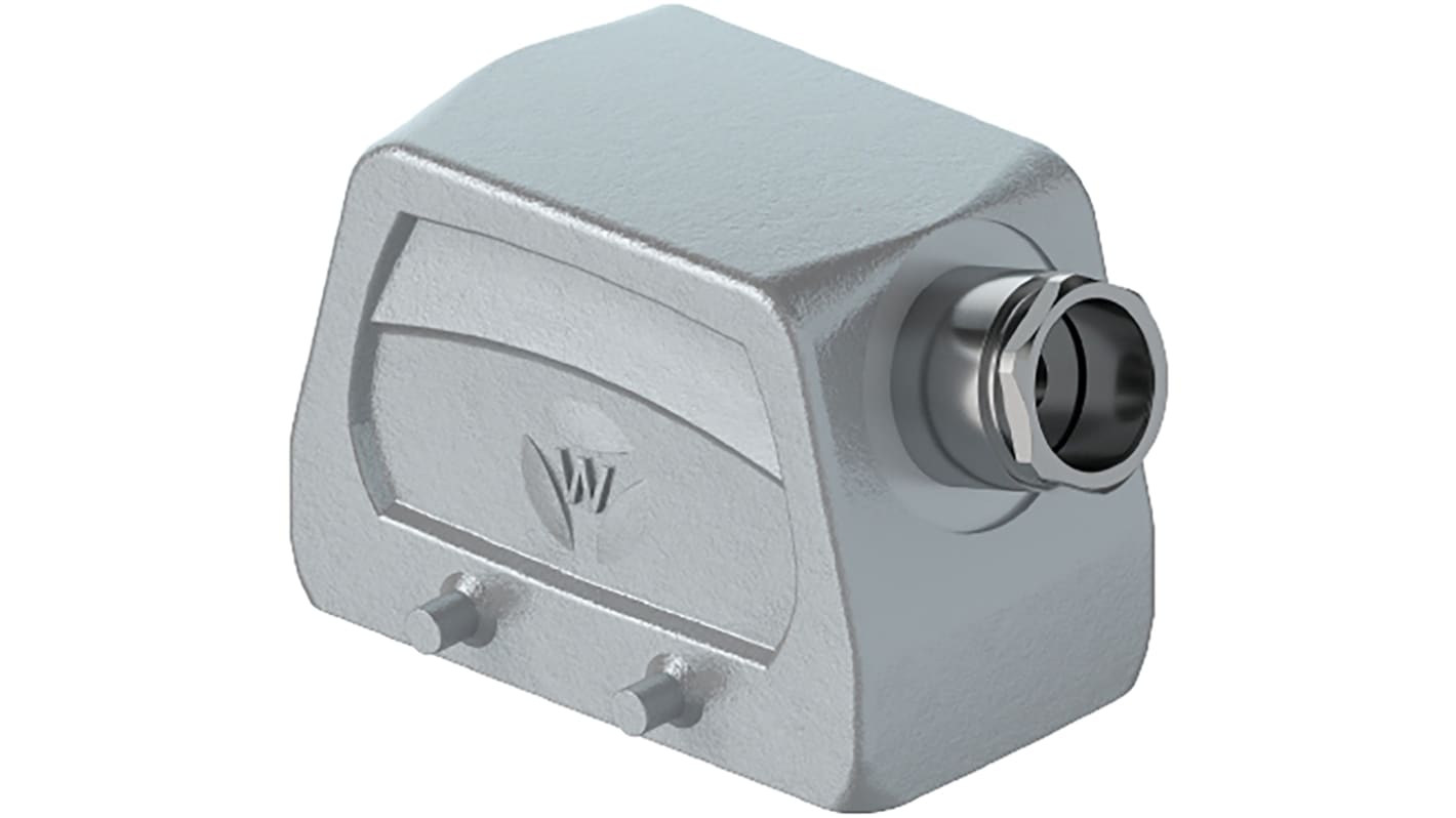 Base para conector industrial con entrada lateral Wieland serie Hood BAS GOT GA, con rosca M20, para usar con