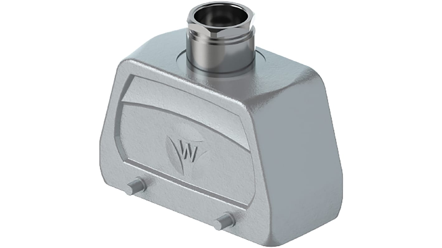 Base para conector industrial con entrada superior Wieland serie Hood BAS GOT GC, con rosca M25, para usar con