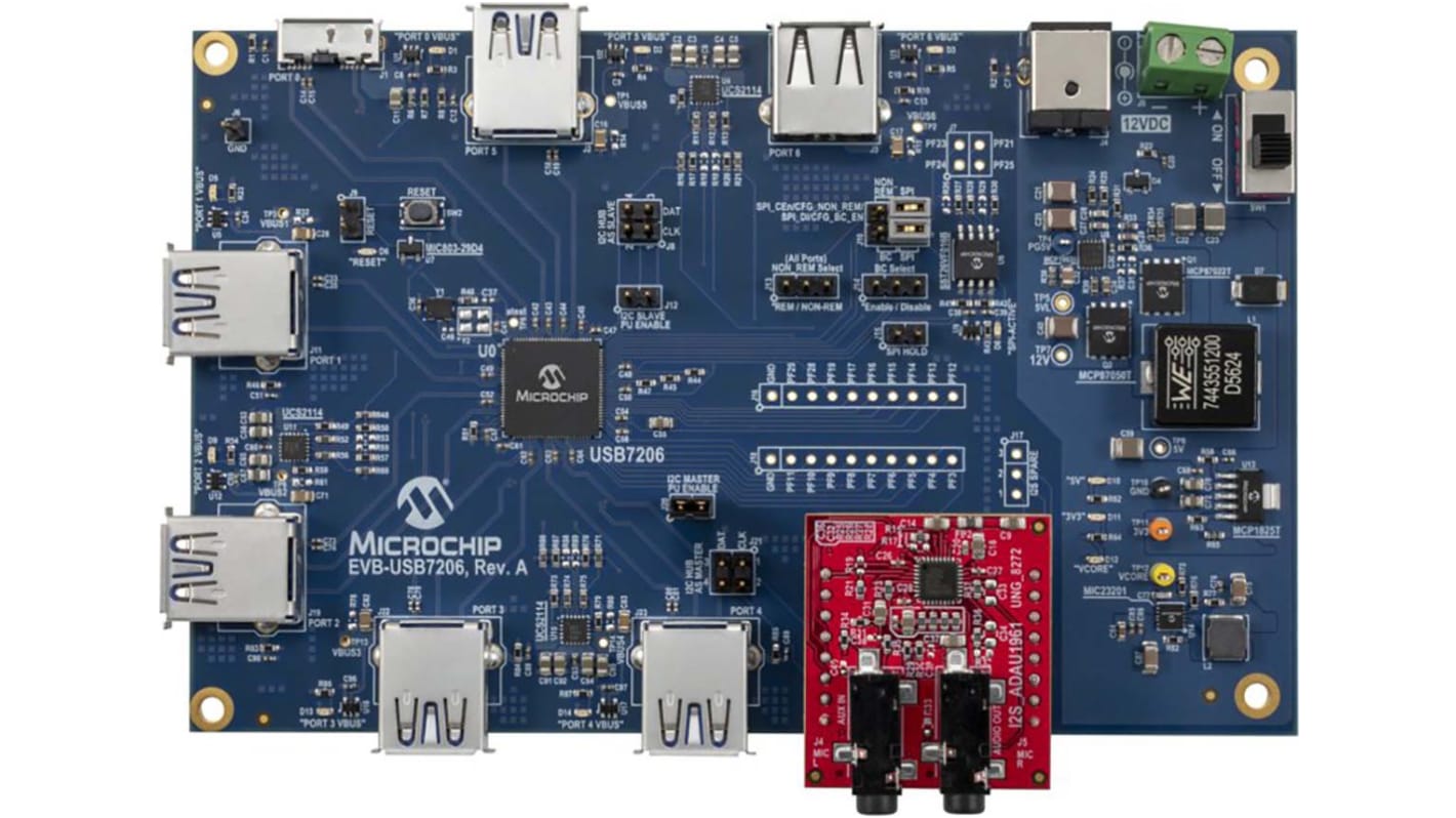 Microchip USB7206 USB7206 Interface Board for Embedded USB applications EVB-USB7206