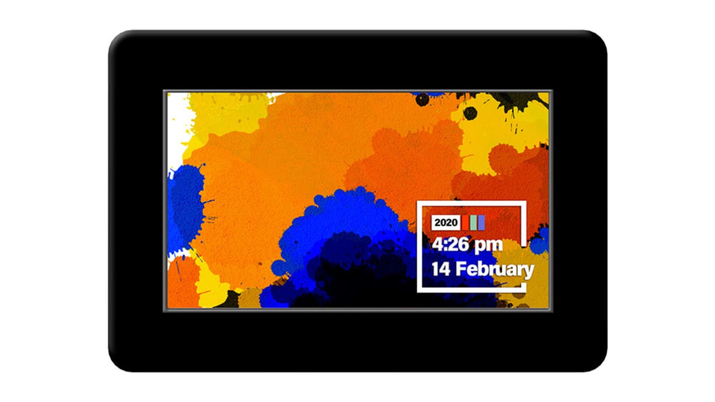 Display LCD a colori 4D Systems, 4.3poll, interfaccia SPI, 480 x 272pixels, touchscreen