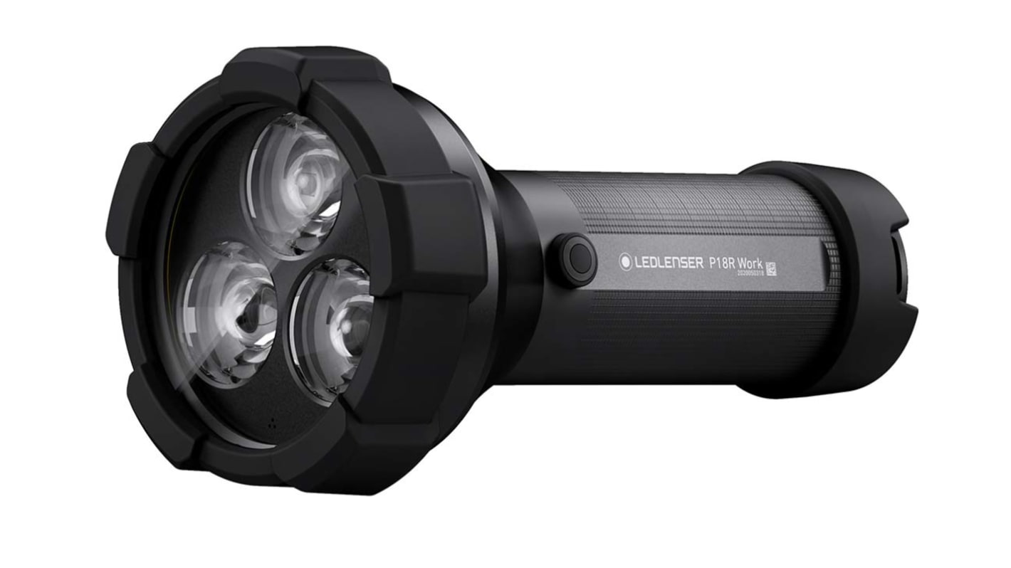 LEDLENSER P18R WORK Zseblámpa LED Zseblámpa újratölthető, 4500 lm Elemlámpa