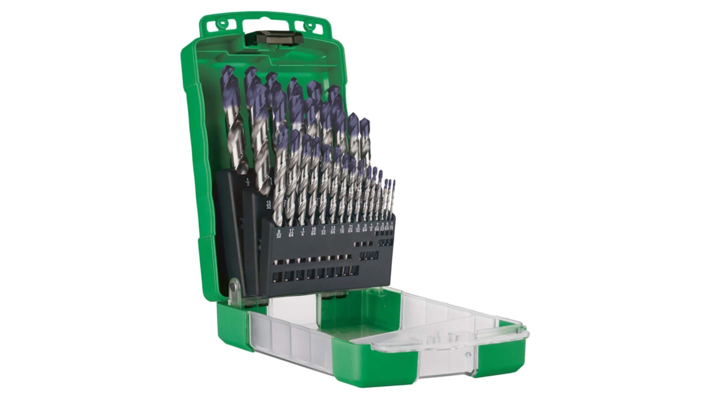Sutton Tools 29-Piece, 1/2in Max, 1/16in Min, HSS Bits