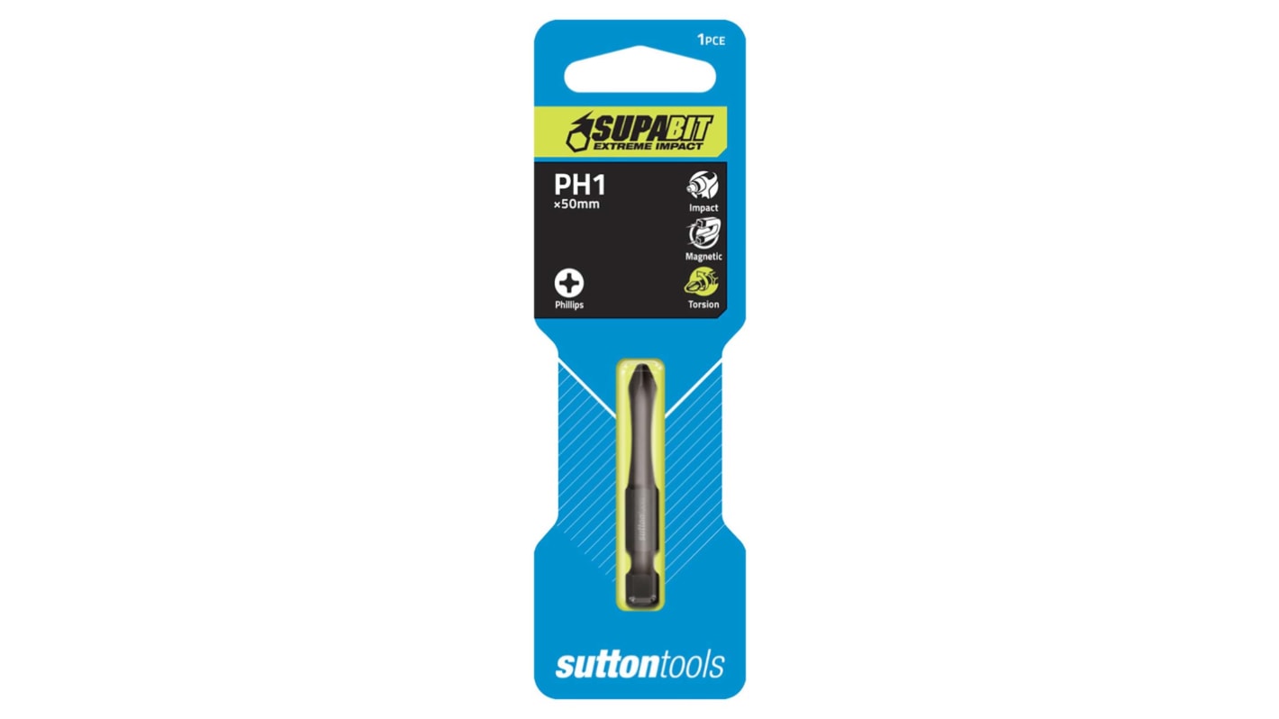 Sutton Tools Phillips Screwdriver Bit, 1.4 mm Tip