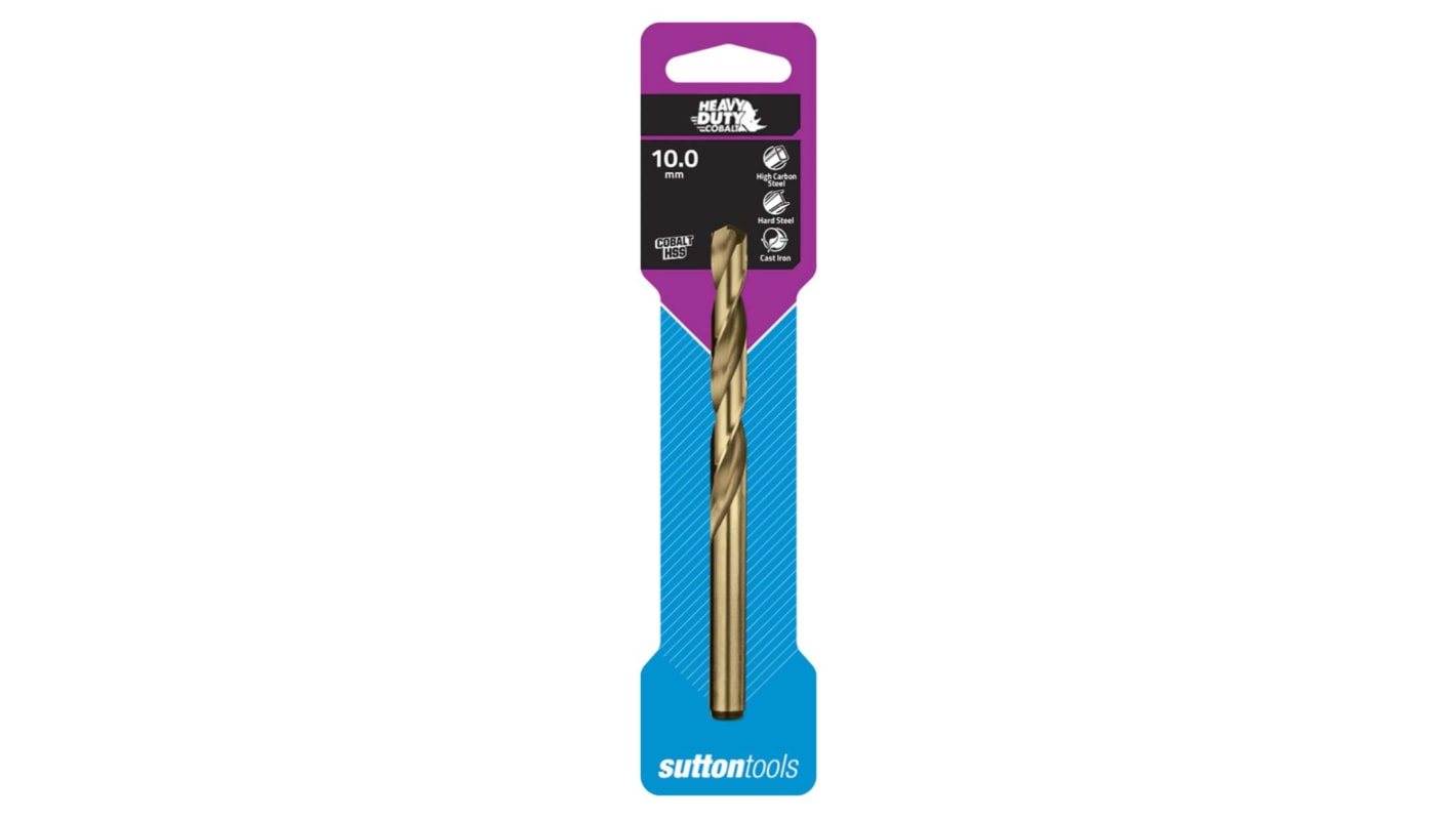 Sutton Tools Jobber Drill Bit, 10mm Diameter, 133 mm Overall