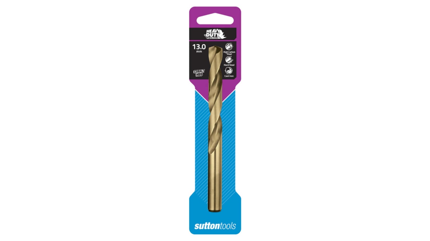 Sutton Tools Jobber Drill Bit, 13mm Diameter, 151 mm Overall