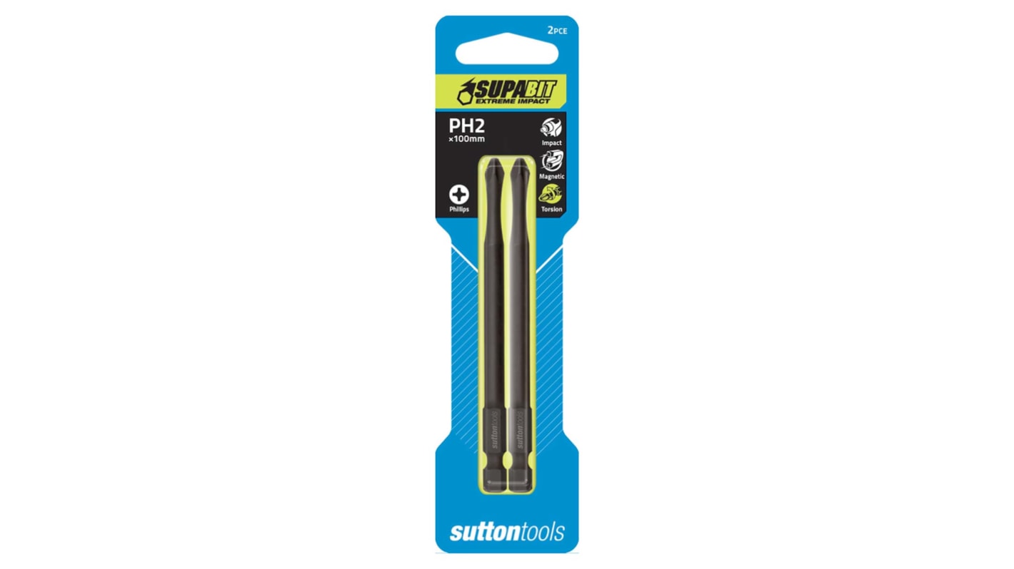 Sutton Tools Phillips Screwdriver Bit, 2.3 mm Tip