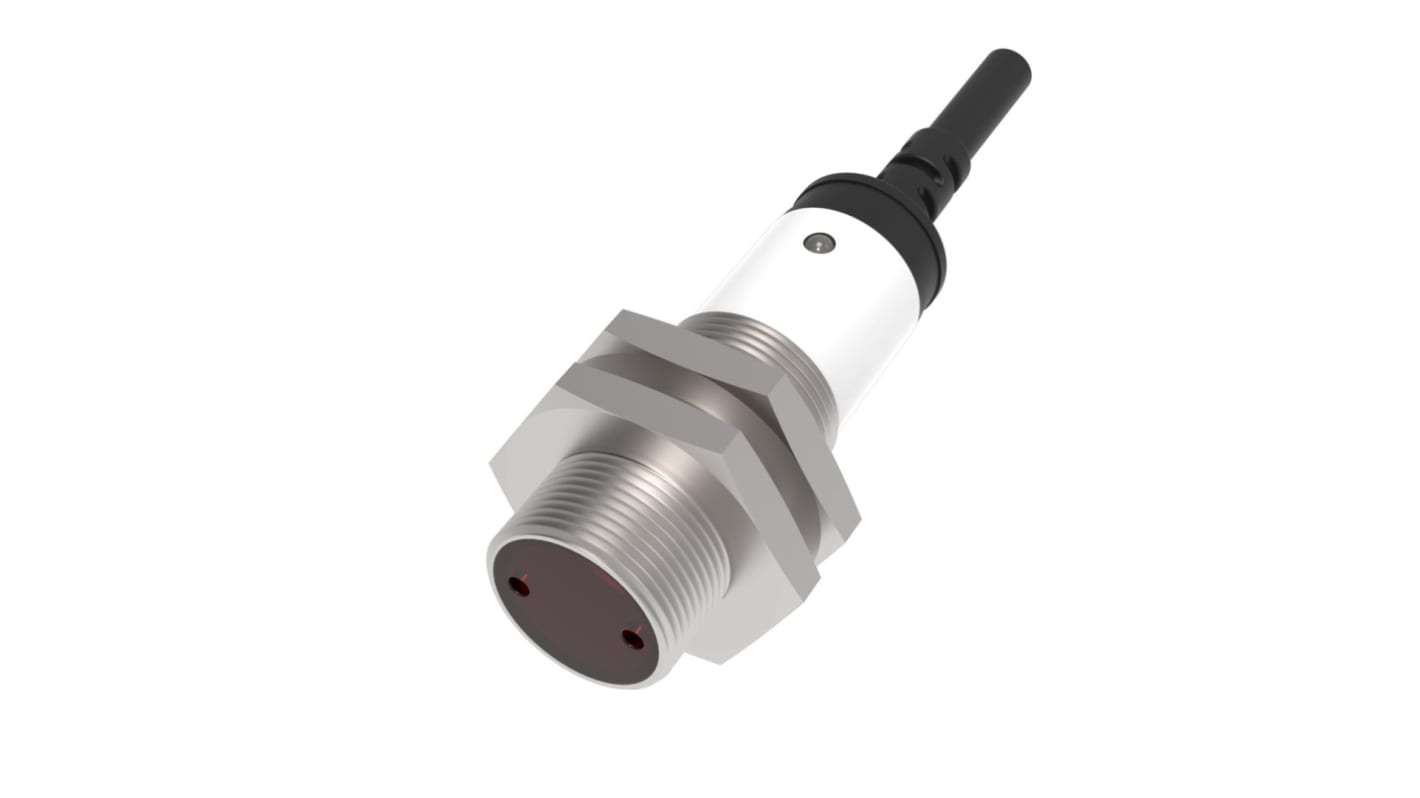 RS PRO zylindrisch Optischer Sensor, Durchgangsstrahl, Bereich 20 m, PNP NO+NC Ausgang, Anschlusskabel,