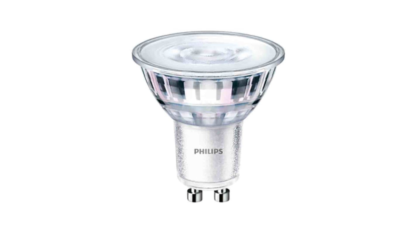 Lámpara LED reflectora Philips, 220 → 240 V, 5 W, casquillo GU10, Blanco Cálido, 2700K