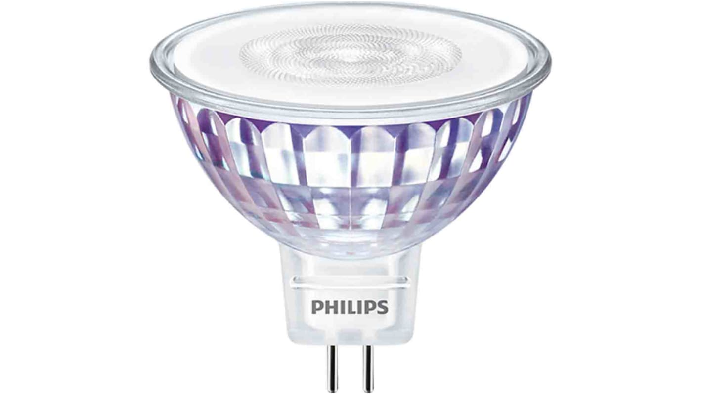 LED reflektor, 7 W, objímka žárovky: GU5.3, Reflektor, 12 V ekvivalent 50W, 36°, barevný tón: Teplá bílá Philips