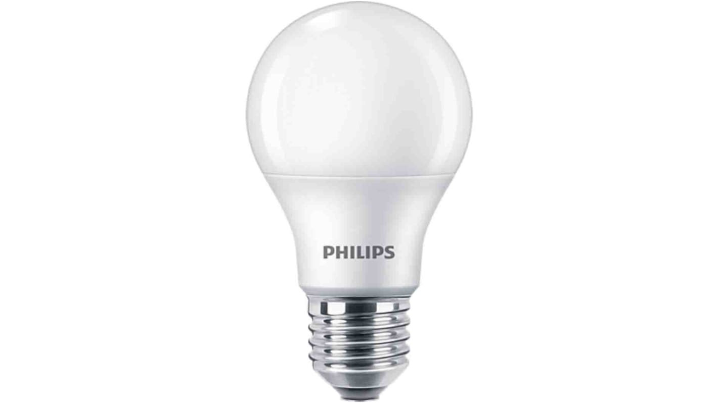 Philips LED-es GLS izzó 8,5 W, 60W-nak megfelelő, 220 → 240 V, Meleg fehér