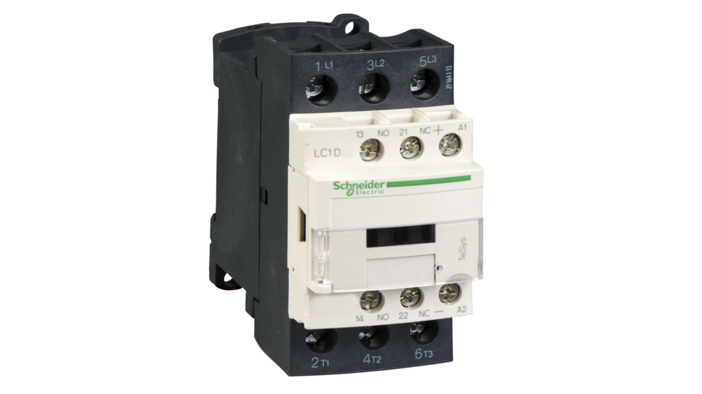 Contattore Schneider Electric, 3 poli, 3 NA, 32 A, 18,5 kW, bobina 110 V c.c.