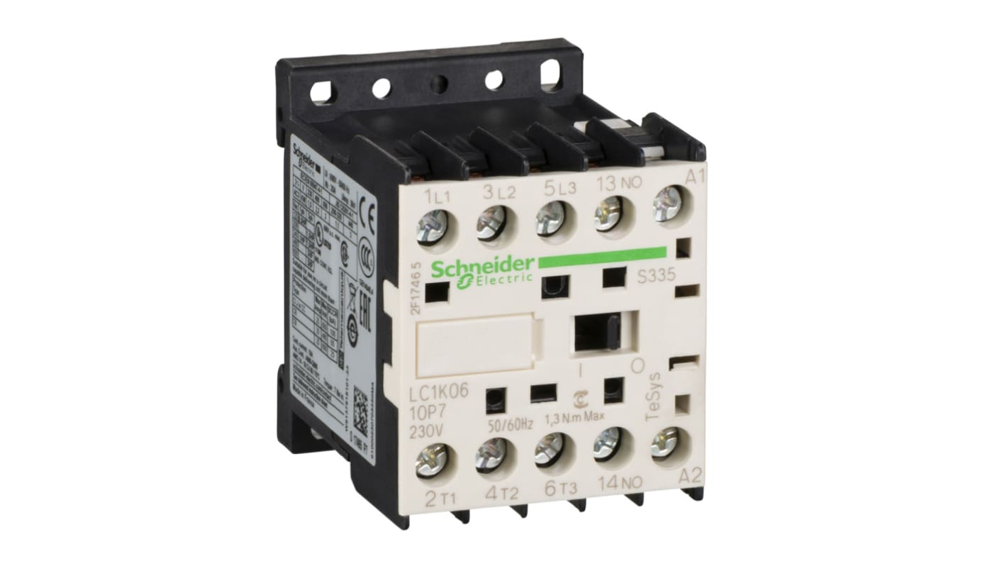 Relais de contrôle Schneider Electric, 3 NO + 1 NF, 10 A, 230 V c.a.