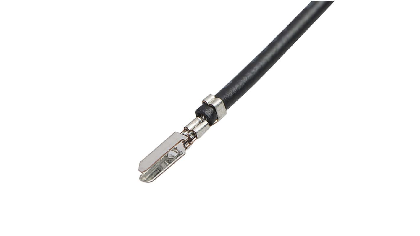 Molex Male CLIK-Mate to Unterminated Crimped Wire, 450mm, 0.25mm², Black