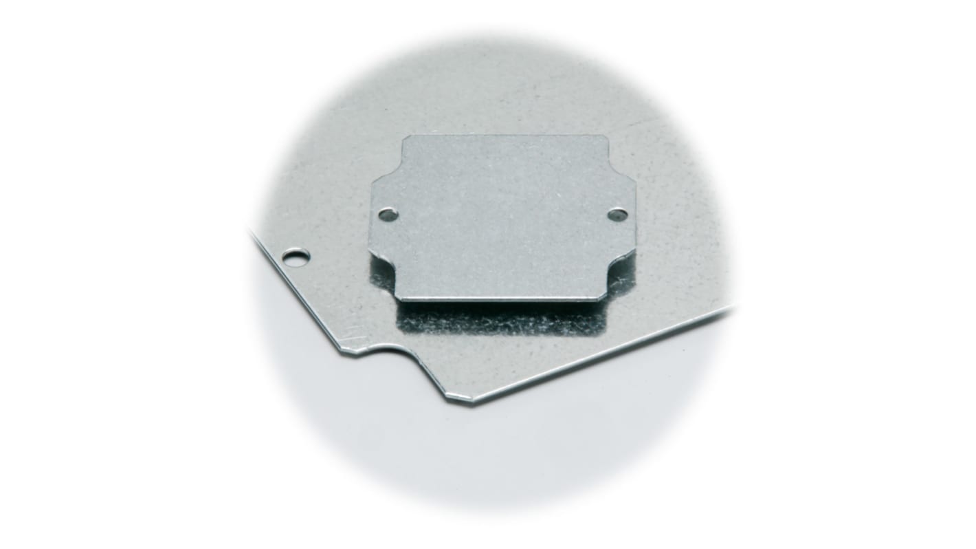 Fibox Steel Mounting Plate, 383mm W, 231mm L for Use with EURONORD