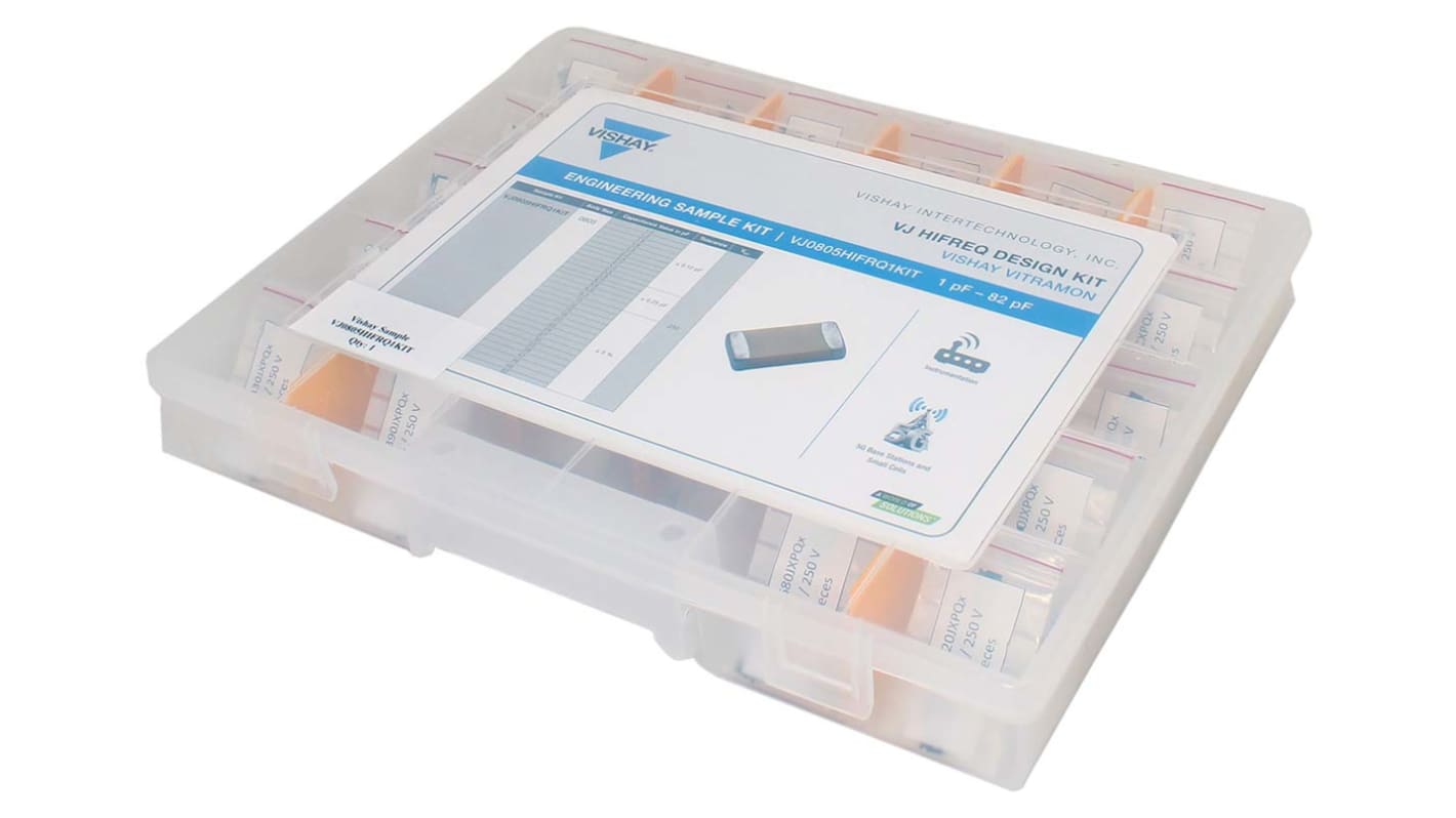 VJ0805HIFRQ1KIT Vishay, Surface Mount Ceramic Capacitor Kit 15 pieces