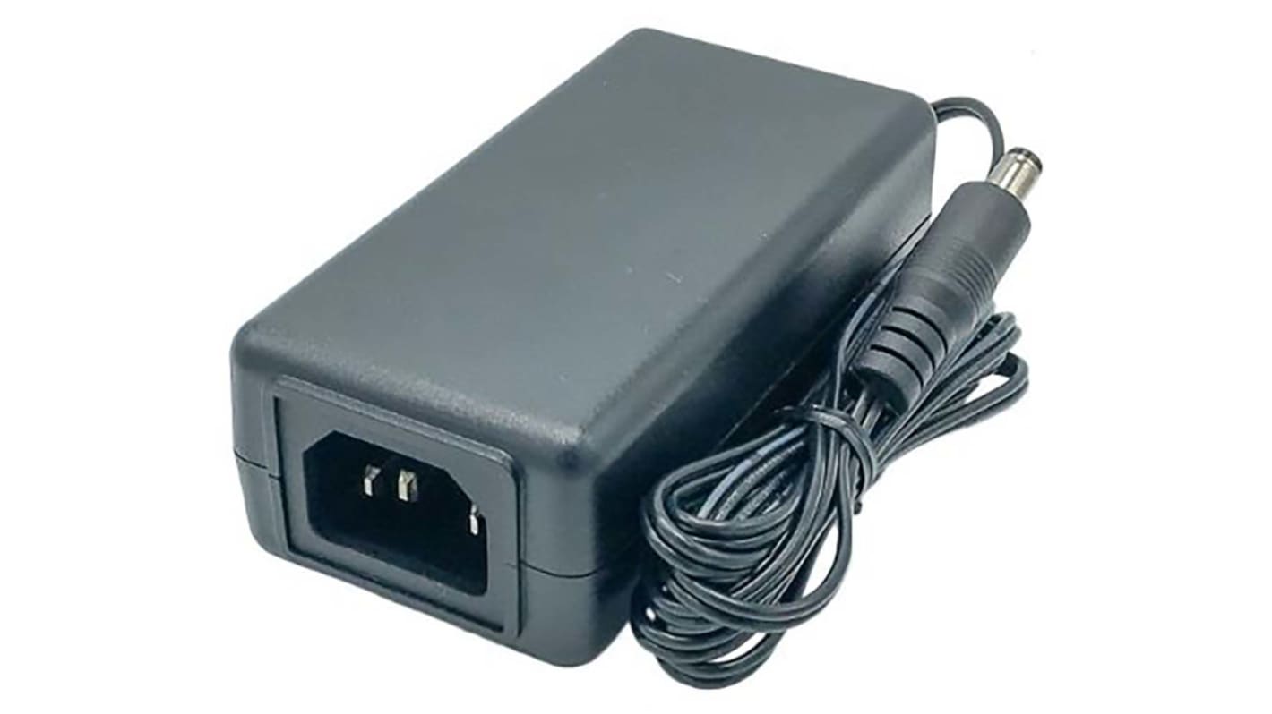 Hálózati adapter 12V dc, 1.6A, 19.2W, dugasz típusa: IEC