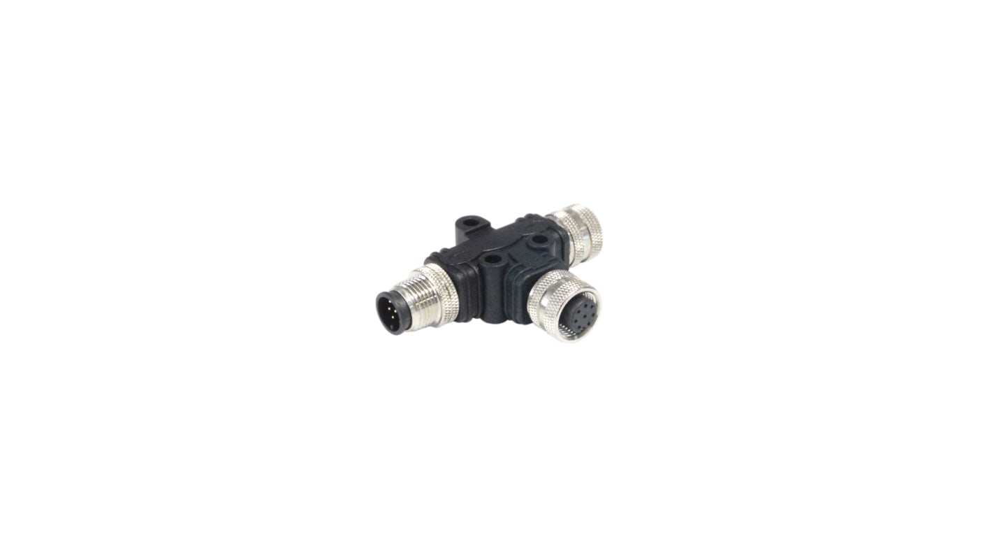 Bulgin Rundsteckverbinder Adapter, M12, Buchse, M12, 1 Ports, 8-polig / Stecker