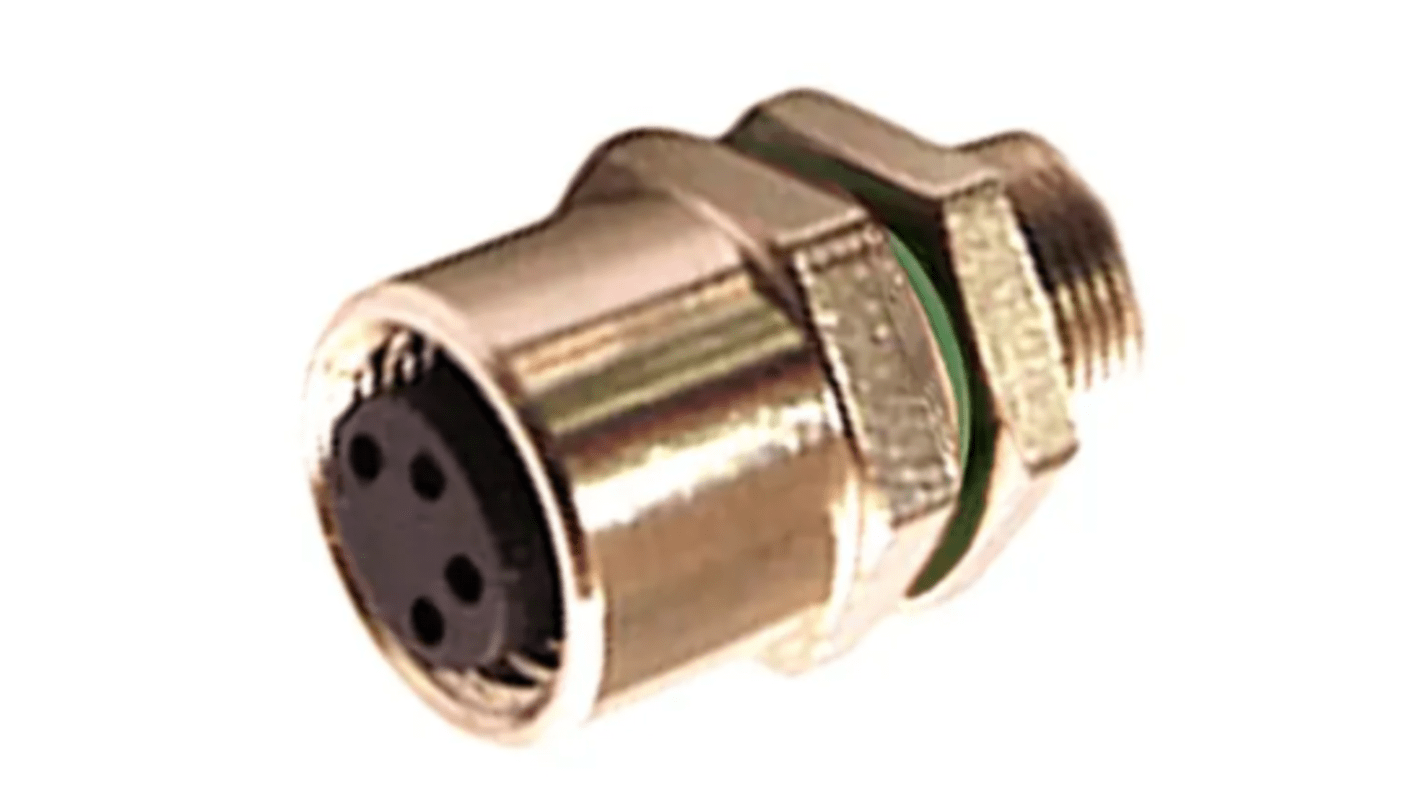 Bulgin Circular Connector, 6 Contacts, Panel Mount, M8 Connector, Socket, Female, IP67, Buccaneer M8 Series