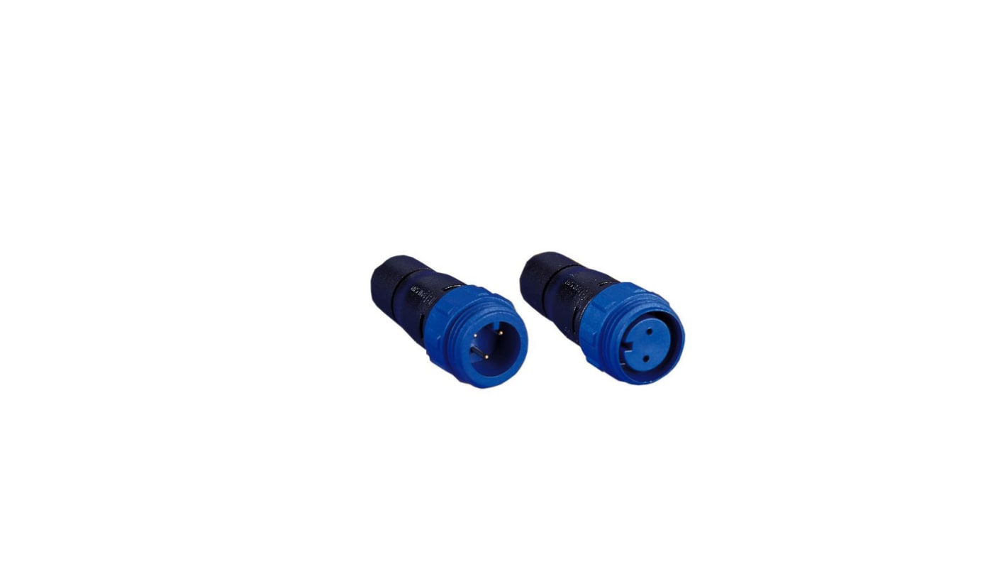 Conector circular Bulgin hembra serie Buccaneer 400 de 8 vías hembra, En línea, IP68