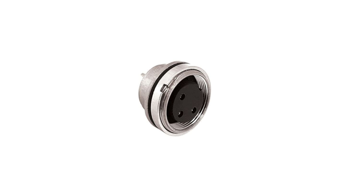 Conector circular Bulgin hembra serie Buccaneer M16 de 4 vías hembra, Montaje en Panel, IP67