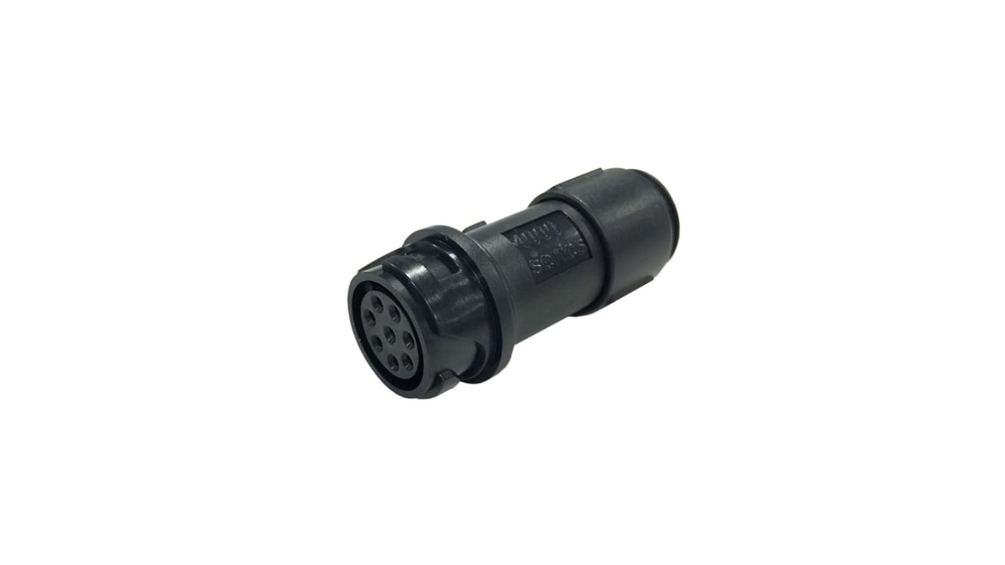 Conector circular Bulgin macho serie Buccaneer 4000 de 3 vías macho, En línea, IP66, IP68, IP69K