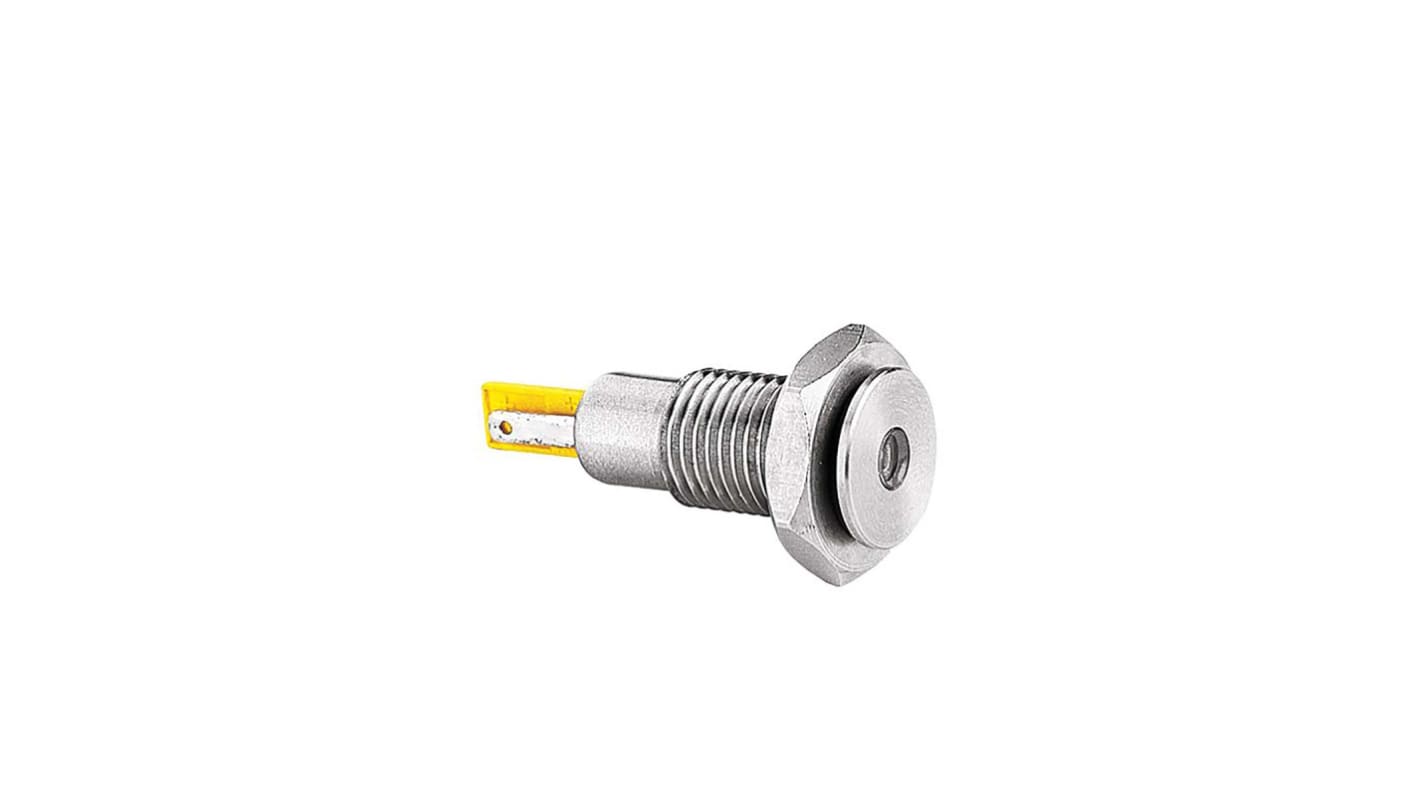 Indicador LED Bulgin DX, Rojo, Ø montaje 12mm, 2.2V dc, IP66