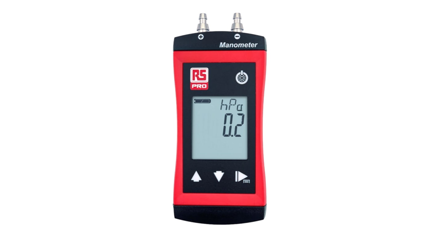 Manometro portatile Differenziale RS PRO RS 11, -2bar → 2bar, con 2 porte