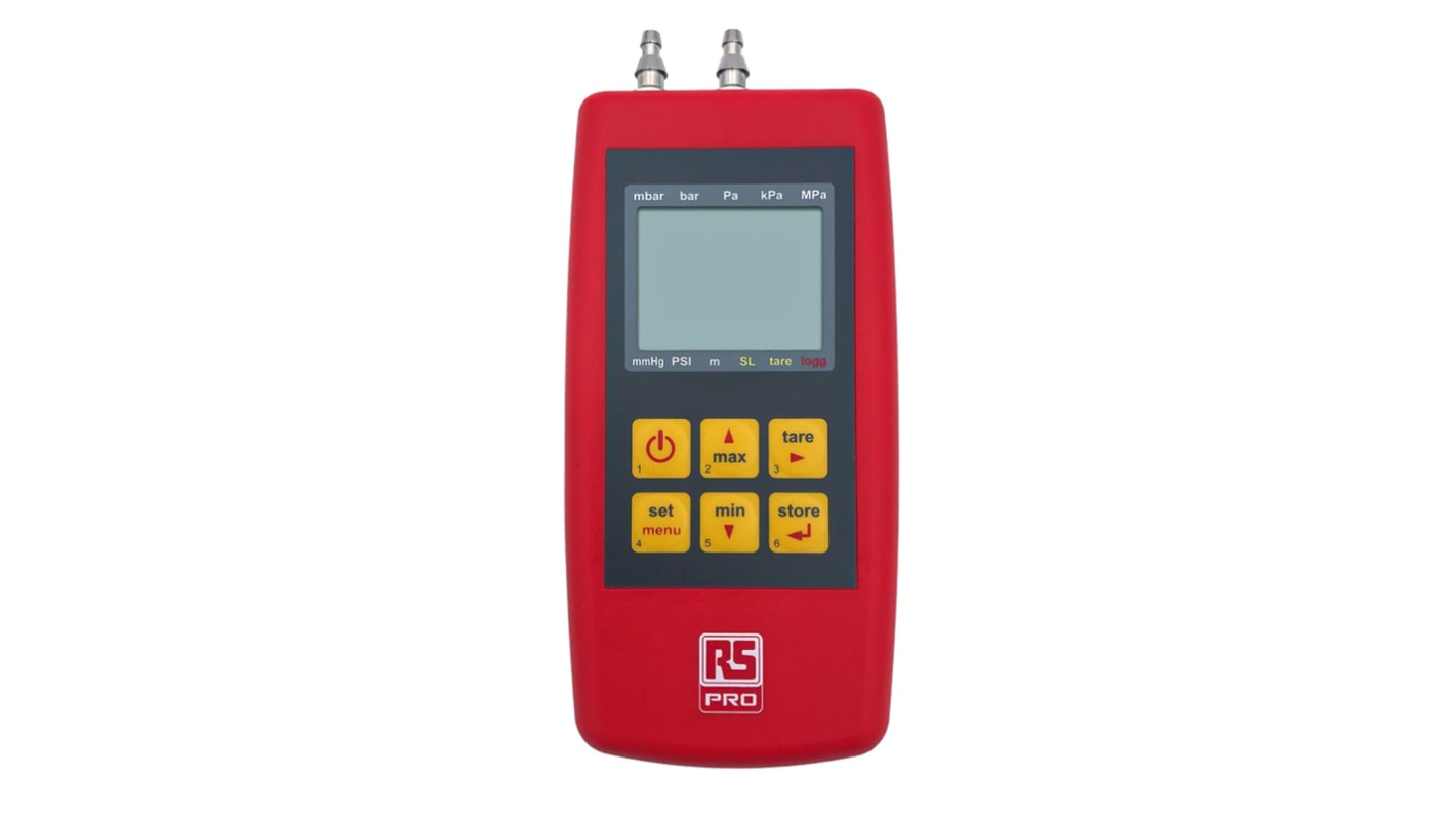 RS PRO RS 3161-002-00-EX Differential Manometer With 2 Pressure Port/s, Max Pressure Measurement 2000mbar