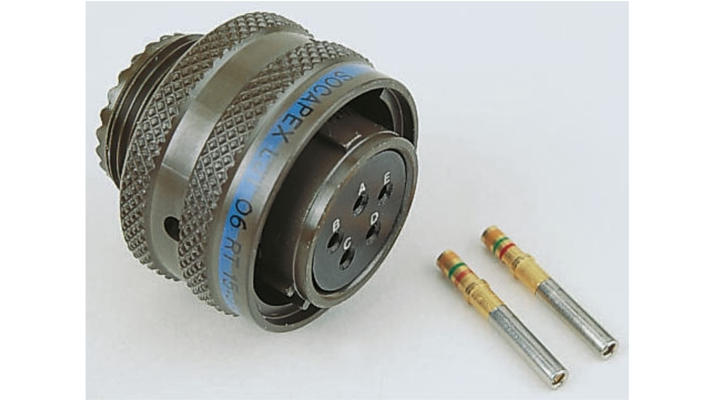 Amphenol Socapex, LJT 37 Way Cable Mount MIL Spec Circular Connector Plug, Socket Contacts,Shell Size 15, Bayonet