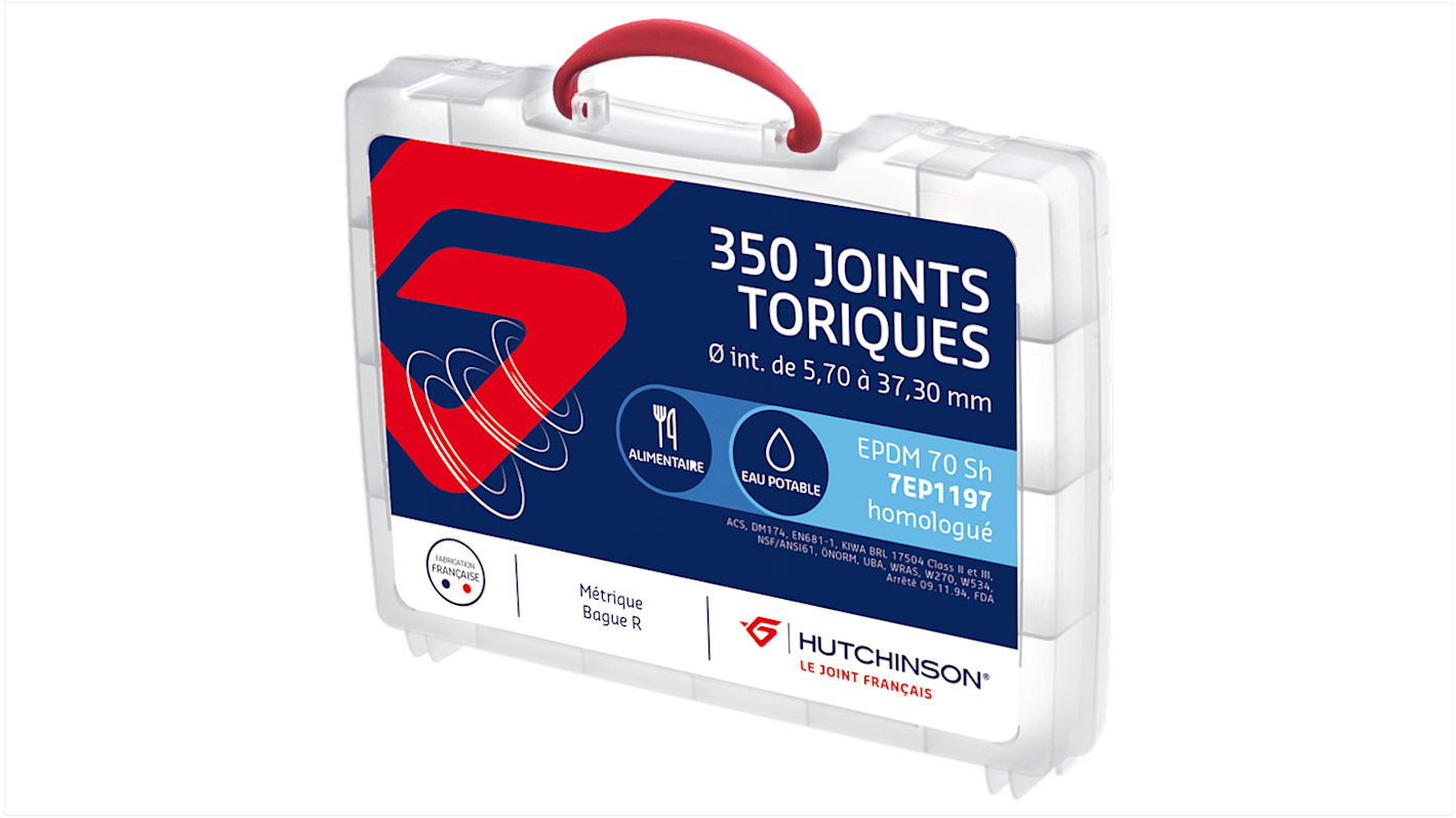 Kits de juntas tóricas Hutchinson Le Joint Français de EPDM, contiene Juntas tóricas