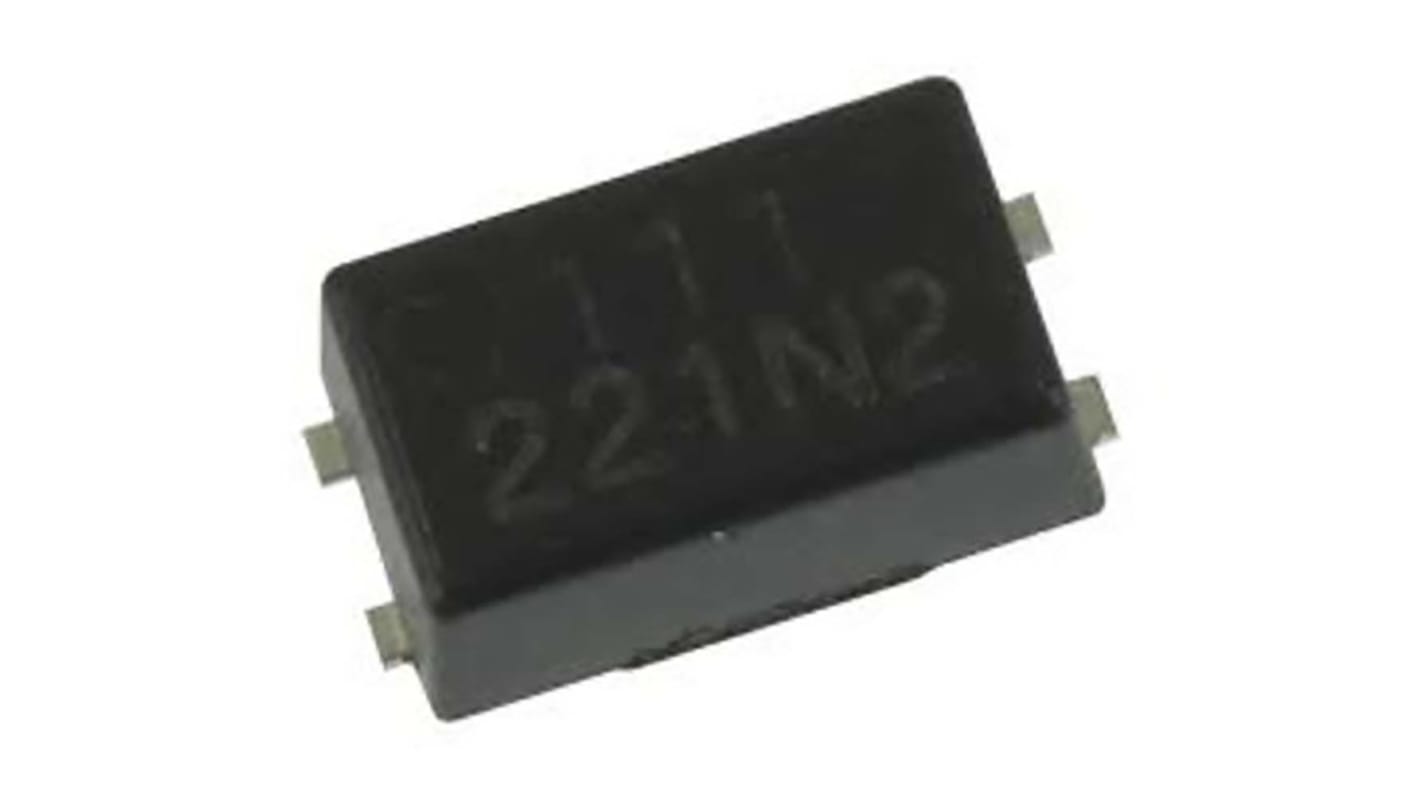 Relè a stato solido AQY221FR2V, Montaggio superficiale, 0,75 A, 40 V, c.a. / c.c., SPST AQY PhotoMOS