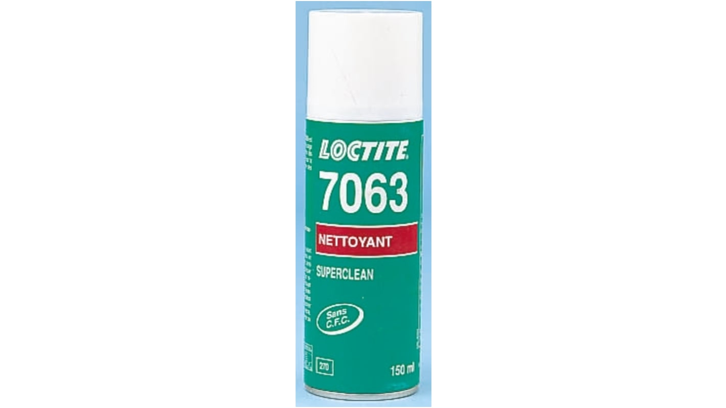 Nettoyant pour pièces mécaniques Loctite 7063, Aérosol 150 ml, Nettoyage, dégraissage