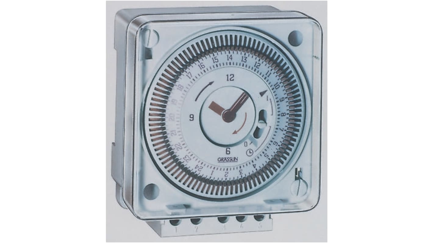 01.80.0001.1 Grasslin Analogue Surface Mount Time Switch 220 V ac, 1