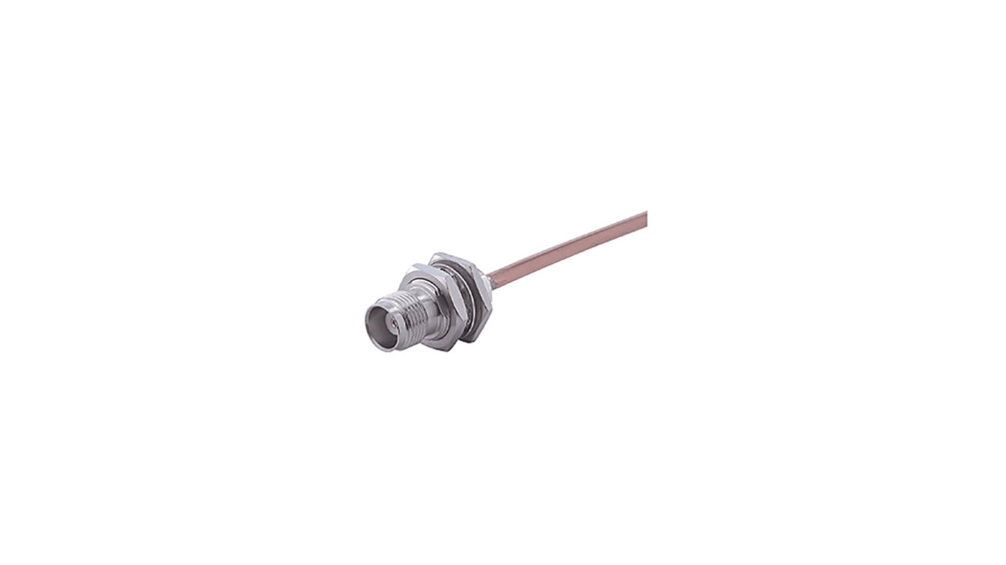 Conector coaxial Huber+Suhner 24_TNC-50-3-30/133_NH, Hembra, Recto, Montaje de Cable, Terminación de Soldador, Sí,