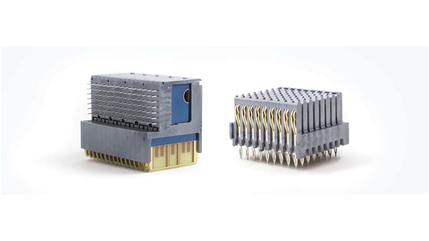 Amphenol Socapex VITA 46 motherboard-konnektor, RVPX - VITA 46 Serien, 1.8mm Afstand, 112-Polet, 7 Rækker, Retvinklet,